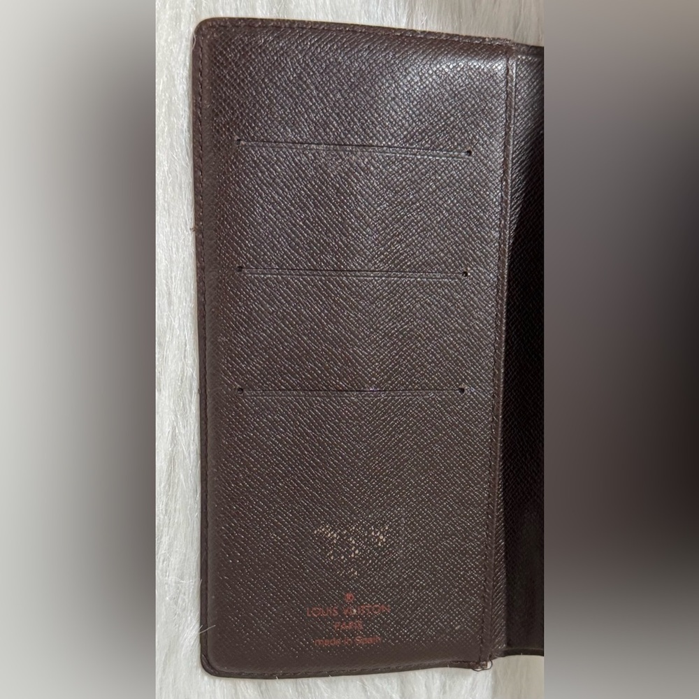 Authentic Vintage Louis Vuitton Damier Ebene Pattern Bifold Wallet GUC - Picture 7 of 15